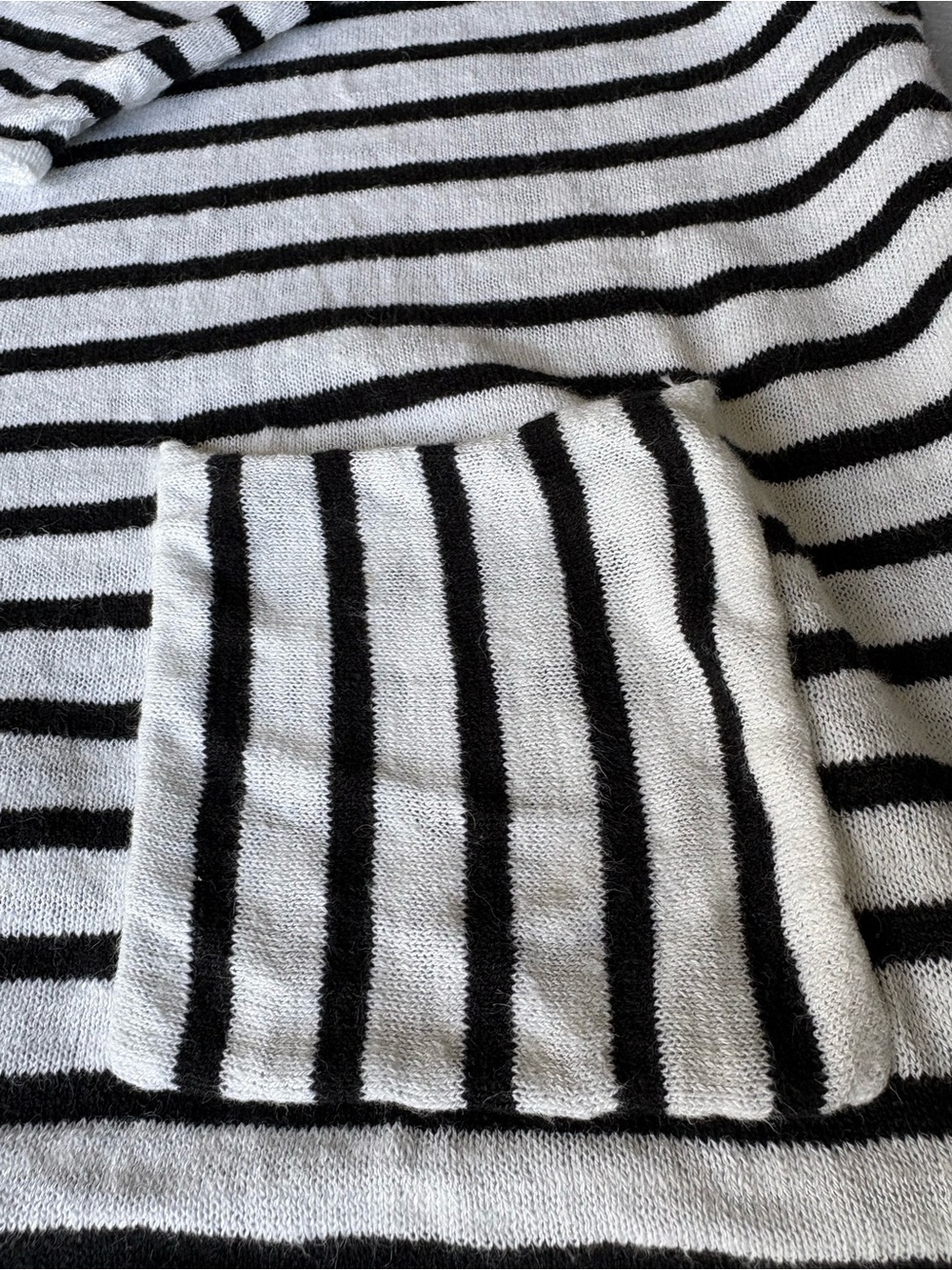 J. Jill Nautical Striped Linen Blend 3/4 Sleeve Top Size L - Picture 4 of 10